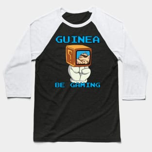 Gift for Guinea Pig Lovers Cute Gaming Guinea Pig Baseball T-Shirt